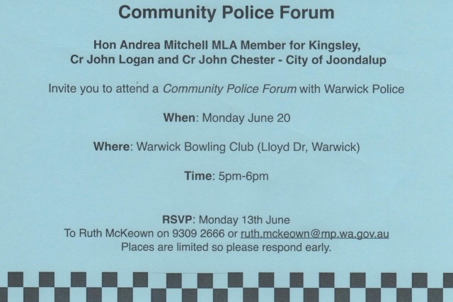 Community Police Forum